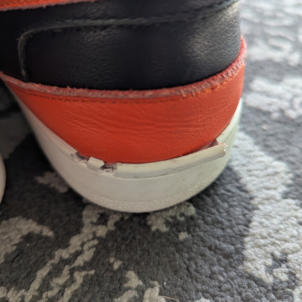 Celine Black and Orange High-Top Sneakers - Picture 4 of 12